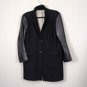 Sandro wool & leather jacket